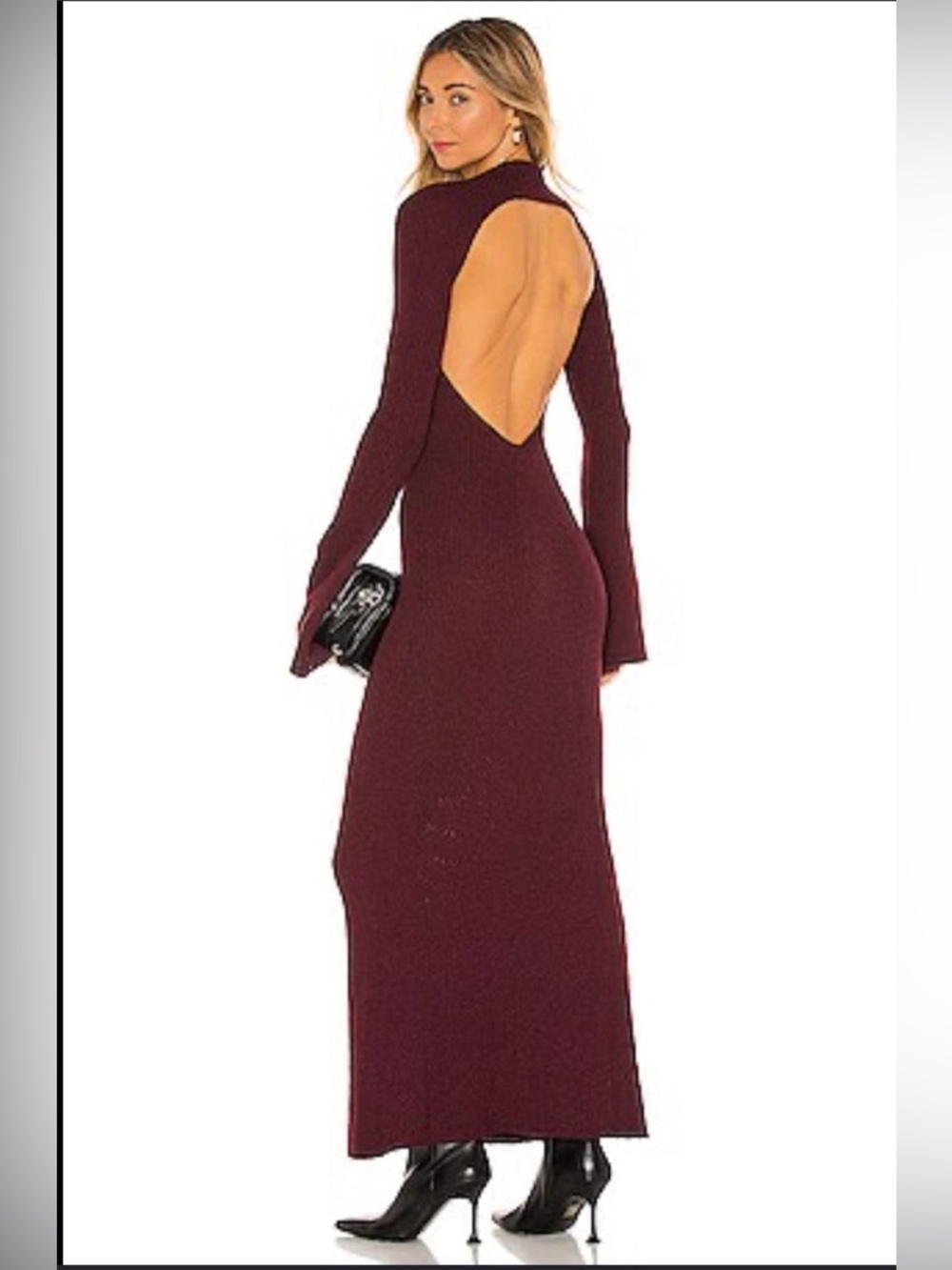 THE LINE BY K SEPTEMBER BELL SLEEVE SWEATER DRESS - XS